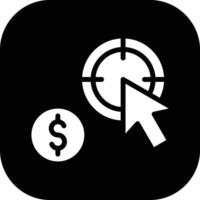 pago por clic icono de vector