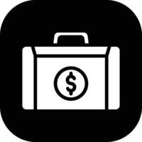 Cash Suitcase Vector Icon