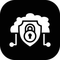 Cloud Security Vector Icon