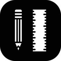 Pencil and Ruler Vector Icon