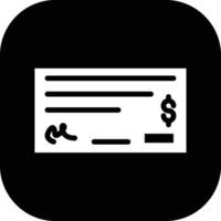 Cheque Payment Vector Icon