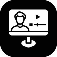 Video Lecture Vector Icon