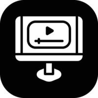 icono de vector de tutorial de vídeo