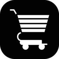 icono de vector de carrito de compras