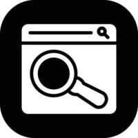 Web Search Vector Icon