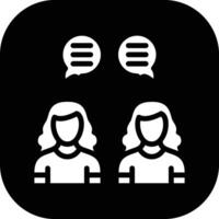 icono de vector de conversación