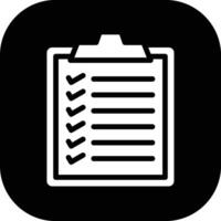 icono de vector de lista de verificación de tareas