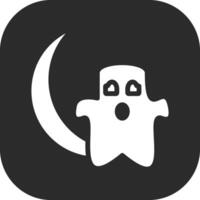 Halloween Moon Vector Icon