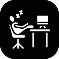 icono de vector de trabajo perezoso