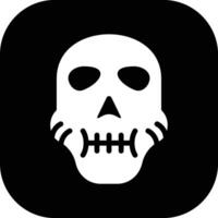 icono de vector de calavera