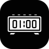 Digital Clock Vector Icon