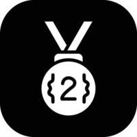 Silver Medal Vector Icon