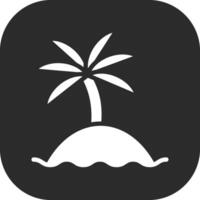 Palm Island Vector Icon