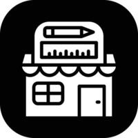 papelería tienda vector icono