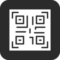 icono de vector de código qr