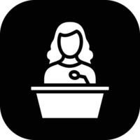 Woman Speech Vector Icon