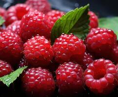 AI generated raspberries and raspberries have all the good things going for them, photo
