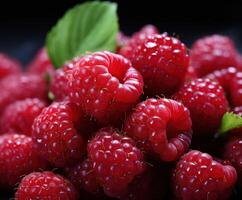 AI generated raspberries and raspberries have all the good things going for them, photo