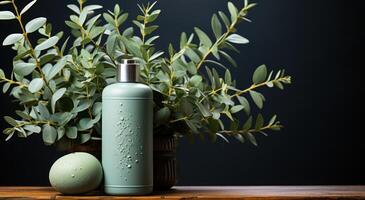 AI generated the importance of eucalyptus for skincare, photo