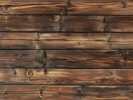 AI generated Natural and rustic wooden texture background made with boards. High quality. AI Generative photo