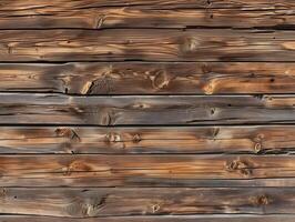 AI generated Natural and rustic wooden texture background made with boards. High quality. AI Generative photo