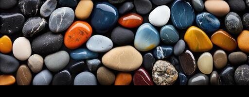 AI generated a close up of rocks in many different colors, photo