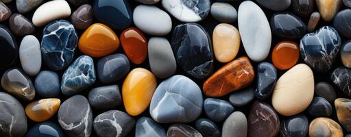 AI generated a close up of rocks in many different colors, photo