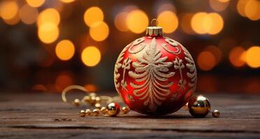 AI generated christmas decoration photos and pictures