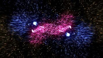 spark particle explosion burst Effect Abstract blast effect animation on black background video