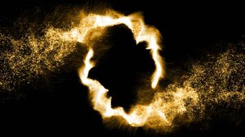 particle explosion burst Effect Abstract blast animation with on black background video