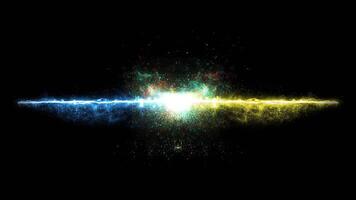 particle explosion burst Effect Abstract blast animation with on black background video