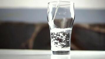 pour water into a clear glass video