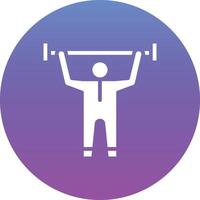 Weight Lifting Vector Icon