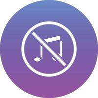 No Music Vector Icon