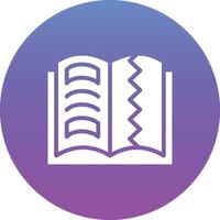 Teared Book Vector Icon