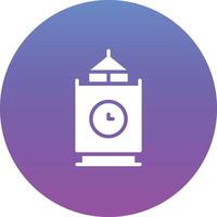 New Year Clock Vector Icon