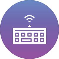 Wireless Keyboard Vector Icon