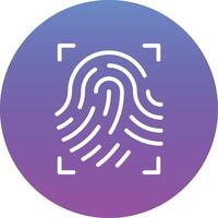 Fingerprint Scan Vector Icon
