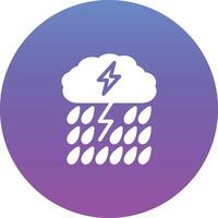 Heavy Rain Vector Icon