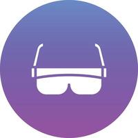 icono de vector de gafas de seguridad