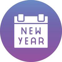 New Year Calendar Vector Icon