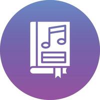 icono de vector de libro de música