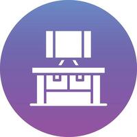 Computer Table Vector Icon