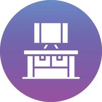 Computer Table Vector Icon