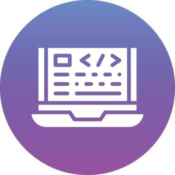 icono de vector de codificación web