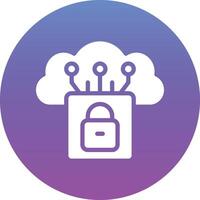 Cloud security Vector Icon