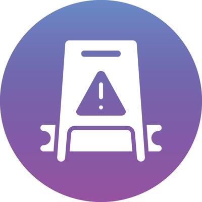 Wet Floor Vector Icon