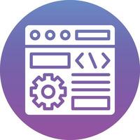 Browser Setting Vector Icon
