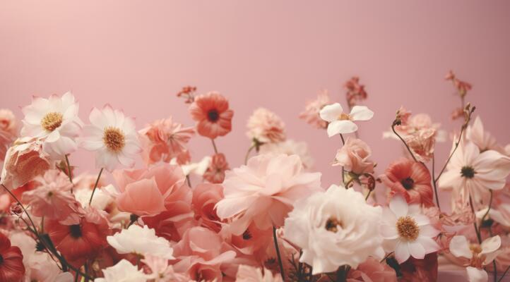 Aesthetic Flower Background Stock Photos, Images and Backgrounds for