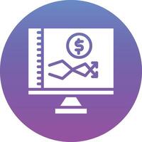 Online Stock Market Vector Icon